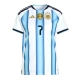Billige Fotballdrakt Argentina Rodrigo De Paul #7 Replika Hjemmedrakt Dame VM 2026 Kortermet